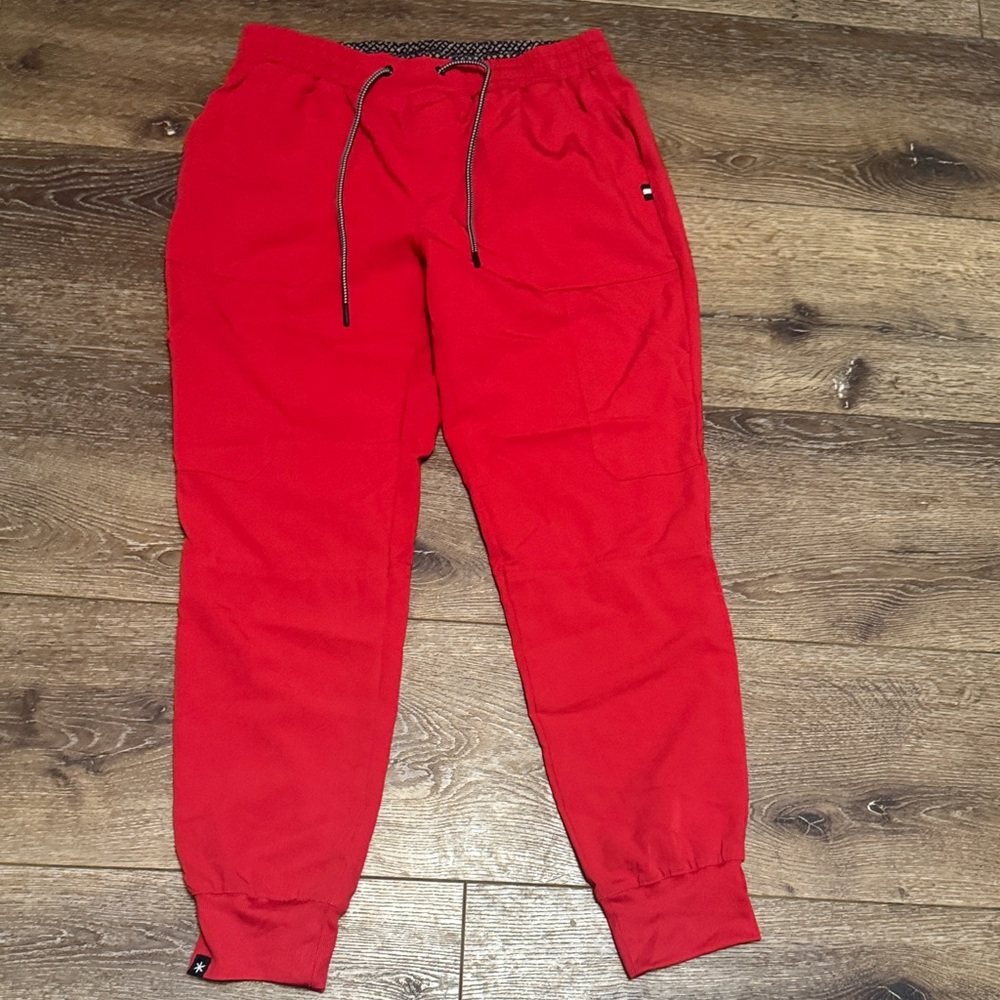 Beyond‎ scrubs red scrub pants small